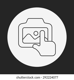 camera line icon