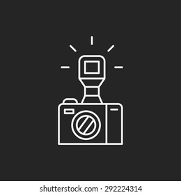 camera line icon