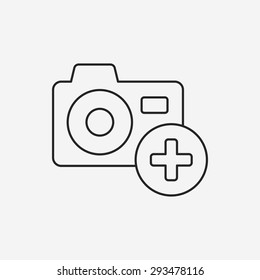 camera line icon