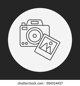 camera line icon
