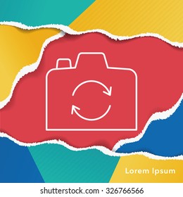 camera line icon