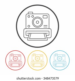 camera line icon