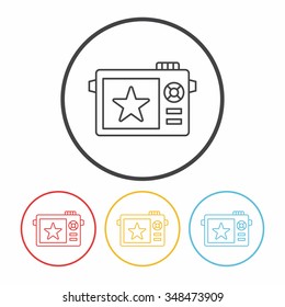 camera line icon
