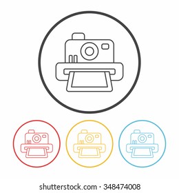 camera line icon