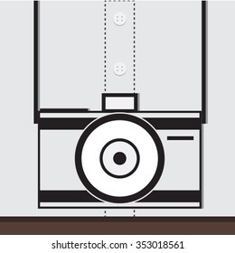 camera line icon