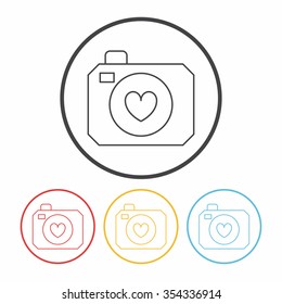 camera line icon