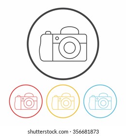 camera line icon