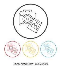 camera line icon