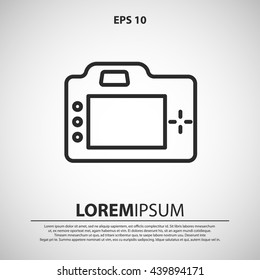 camera line icon