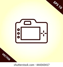 camera line icon
