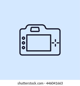 camera line icon