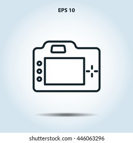 camera line icon