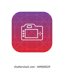 camera line icon