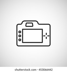 camera line icon