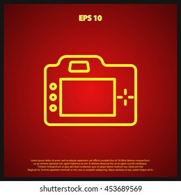 camera line icon