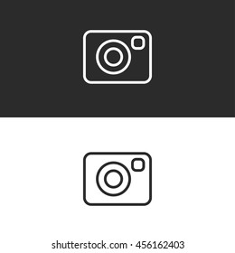 camera line icon