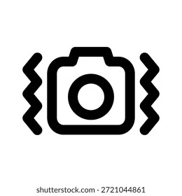 Camera line icon. The icon can be used for websites, mobile apps, presentation templates, illustration, etc.