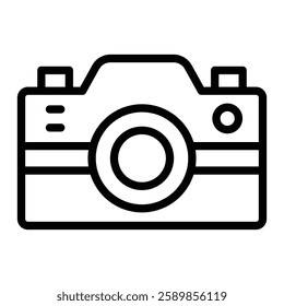 Camera Line Icon Design For Personal And Commercial Use