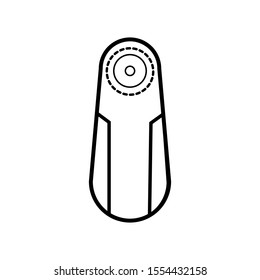 camera line icon editabel for your design