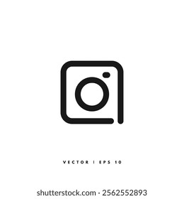 Camera Line Icon. Editable Stroke