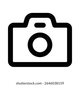 camera line icon editable vektor