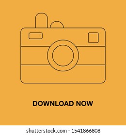 Camera line icon eps 10