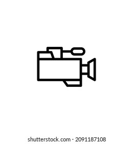 camera line icon illustration vector graphic