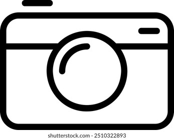 camera line icon illustration vector