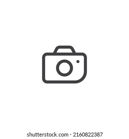 Camera line icon. linear style sign for mobile concept and web design. Video Camera outline vector icon. Symbol, logo illustration. Vector graphics