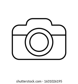 Camera line icon, logo isolated on white background