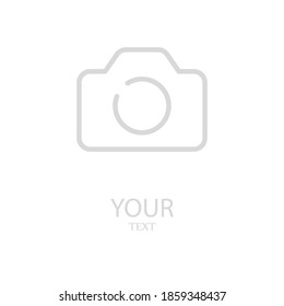 camera line icon, outline vector illustration.