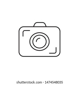 camera line icon. photocamera. vector icon. photo