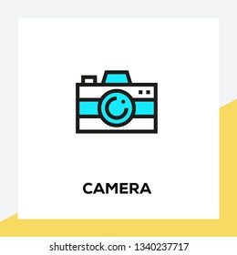 CAMERA LINE ICON SET