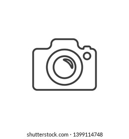 Camera line icon symbol vector