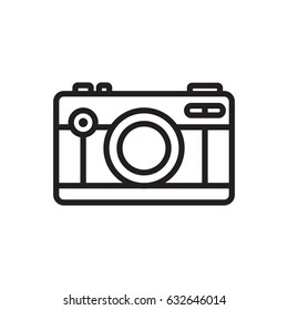 Camera Line Icon Vector