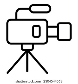 Camera line icon vector design logo and ilustration