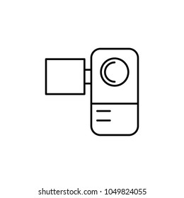 Camera line icon. Camera line vector icon. Line. Web icon. Web camera icon.
