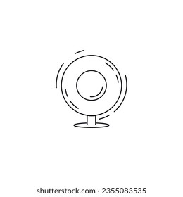 camera line icon. web camera thin line icon.