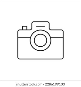 camera line new vector icon