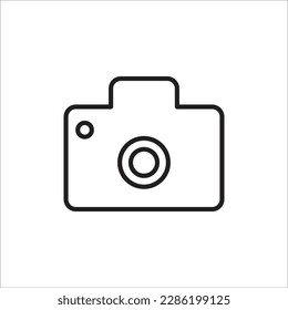camera line new vector icon