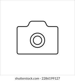 camera line new vector icon
