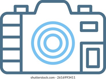 Camera Line Two Colour Icon
