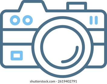 Camera Line Two Colour Icon