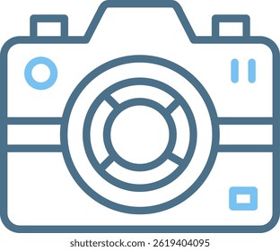 Camera Line Two Colour Icon