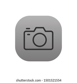 Camera  - Line Vector Icon