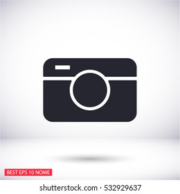 camera line vector icon
