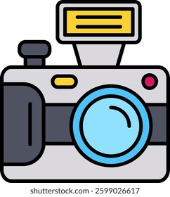 Camera Line vector Icon Design