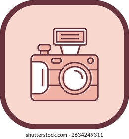 Camera Line vector Icon Design