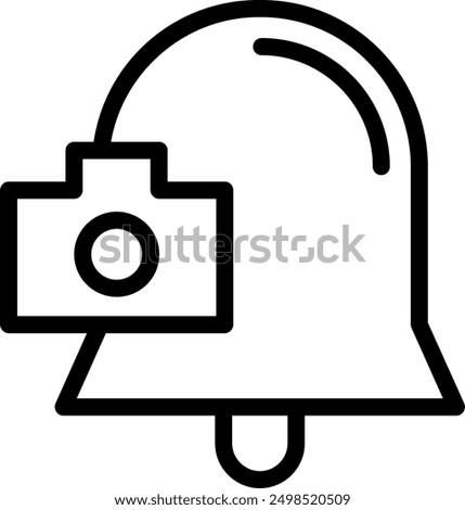 Camera Line Vector Icon Design