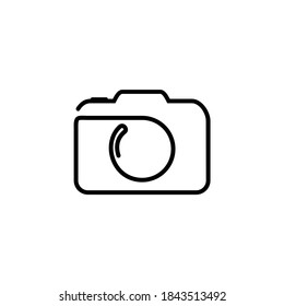 camera line vector illustration template